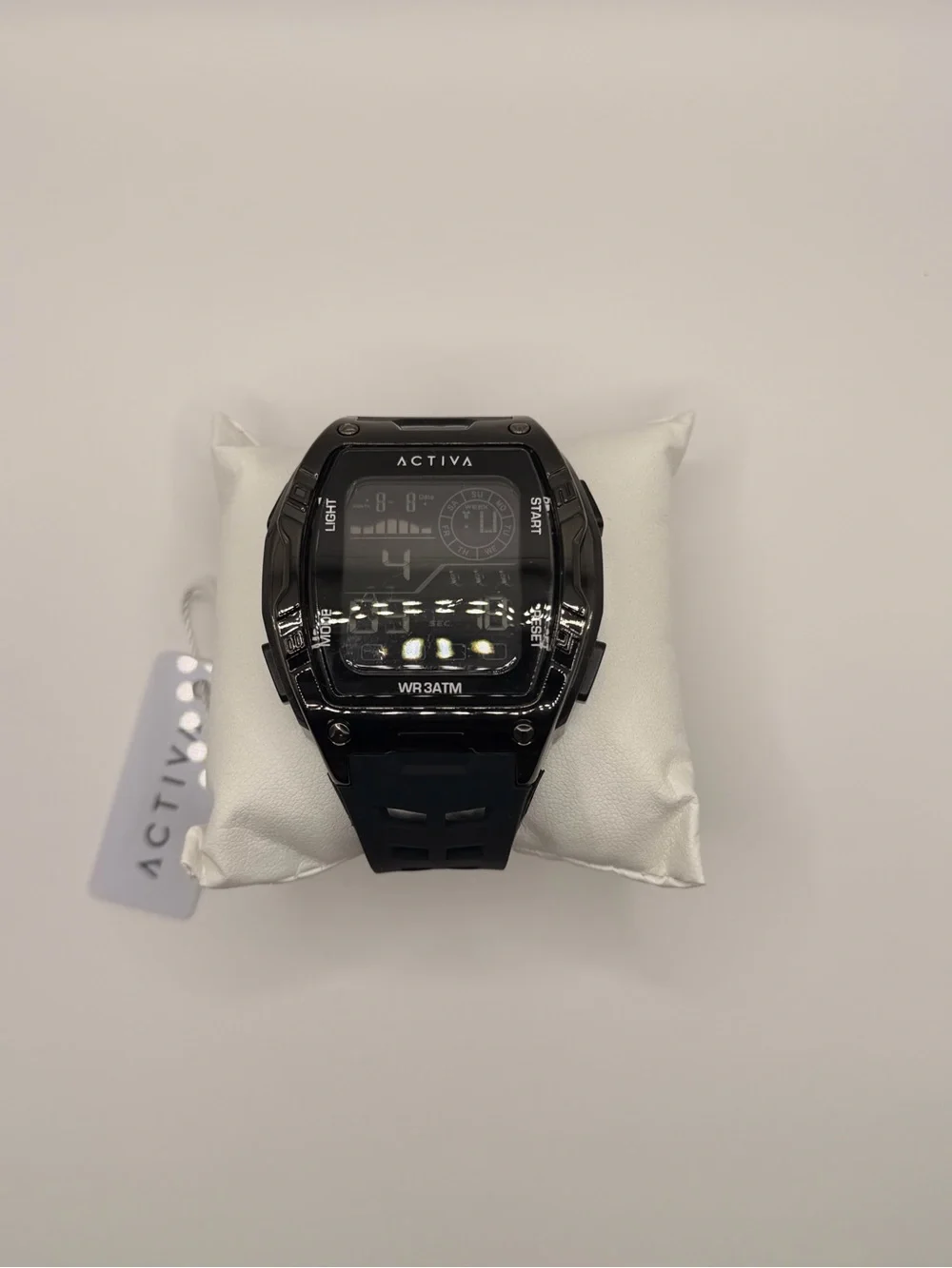 Invicta Black Digital Sport Watch with Resin Band